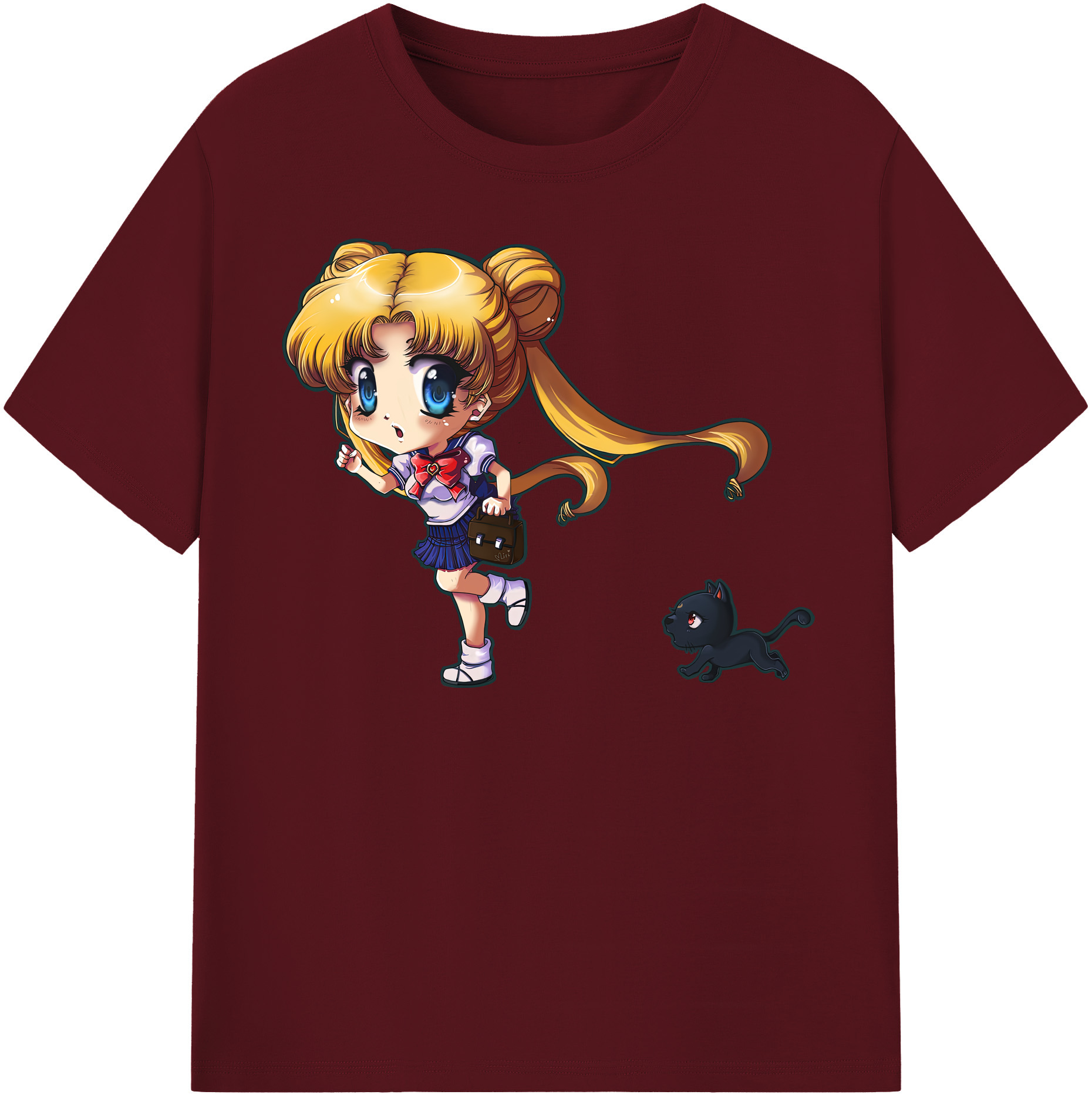 （画像用） 美少女戦士セーラームーン 愛野 美奈子 あいの みなこ Sailor Moon Aino Minako 綿100％半袖Tシャツ（フロントプリント）